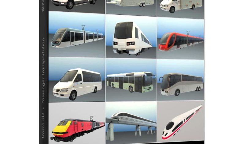 دانلود رایگان مدل سه بعدی ماشین حمل و نقل Dosch 3D: Passenger Transportation