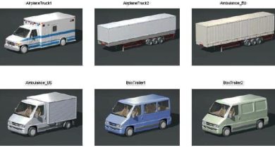 دانلود رایگان مدل سه بعدی ماشین کاربری Dosch 3D: Utility Vehicles