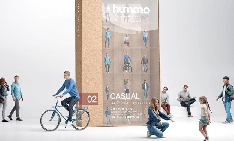 دانلود رایگان کالکشن انسان Humano 3D People Vol. 02 Casual