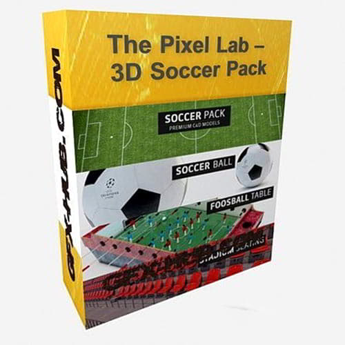 مدل سه بعدی ورزشی سینمافوردی The Pixel Lab – 3D Soccer Pack