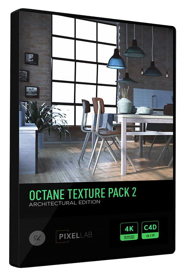 دانلود رایگان متریال سینمافوردی معماری Octane Texture Pack 2 for C4D – Architecture Edition