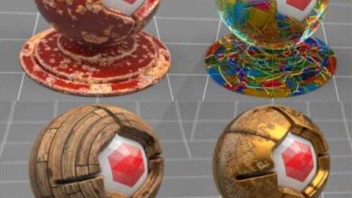 دانلود The Pixel Lab – Redshift C4D Material Pack 2