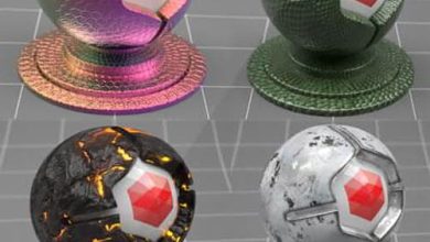 دانلود متریال سینمافوردی The Pixel Lab – Redshift C4D Material Pack 3