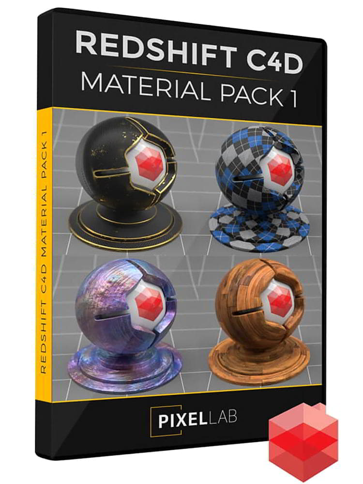 دانلود The Pixel Lab – Redshift C4D Material Pack