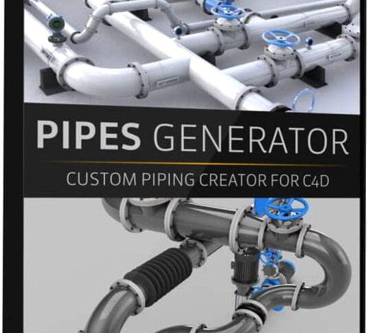 پلاگین سینمافوردی The Pixel Lab – Announcing the Pipes Generator for Cinema 4D