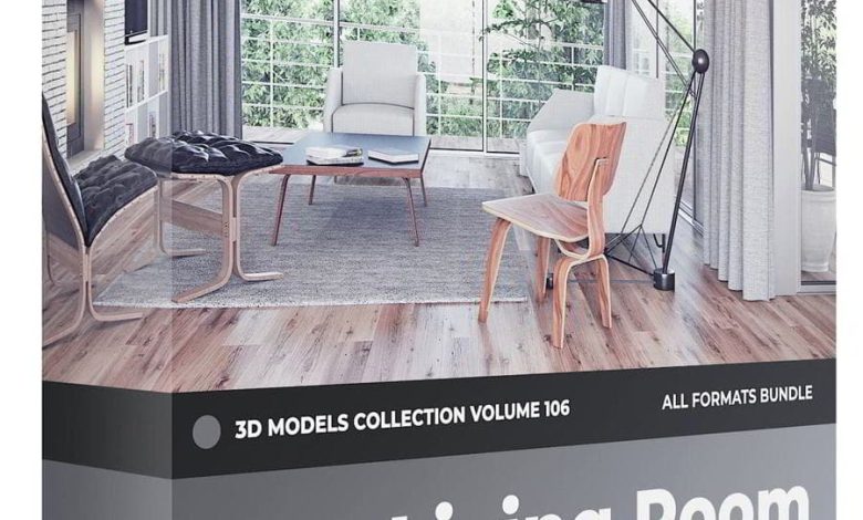 دانلود رایگان مدل سه بعدی فرنیچر CGAxis – Furniture 3D Models Collection – Volume 106
