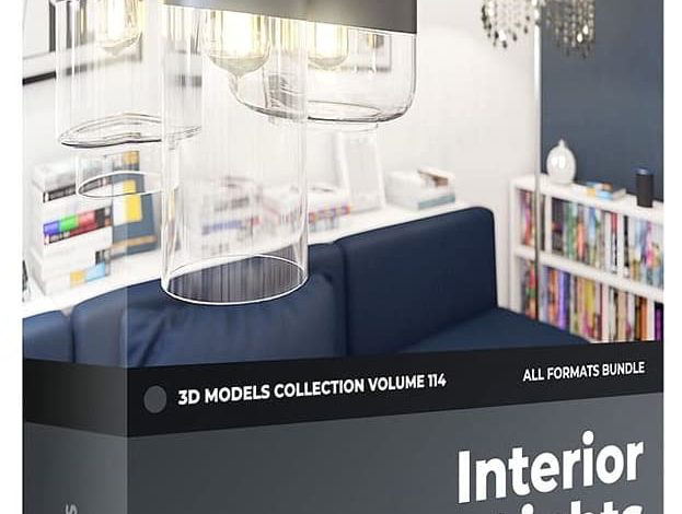 مدل سه بعدی روشنایی داخلی CGAxis – Interior Lights 3D Models Collection – Volume 114