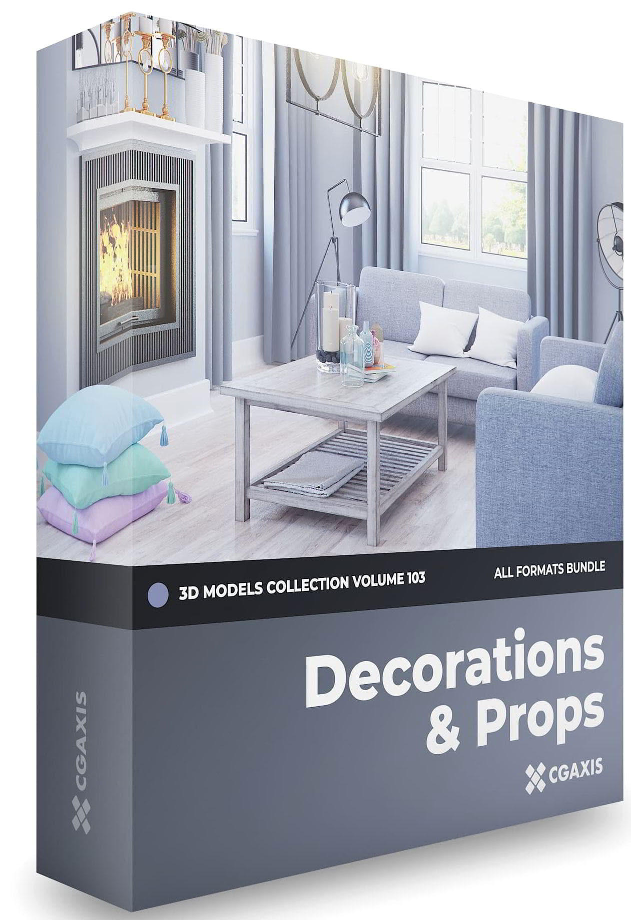 دانلود رایگان مدل سه بعدی CGAxis – Decorations 3D Models Collection Volume 103