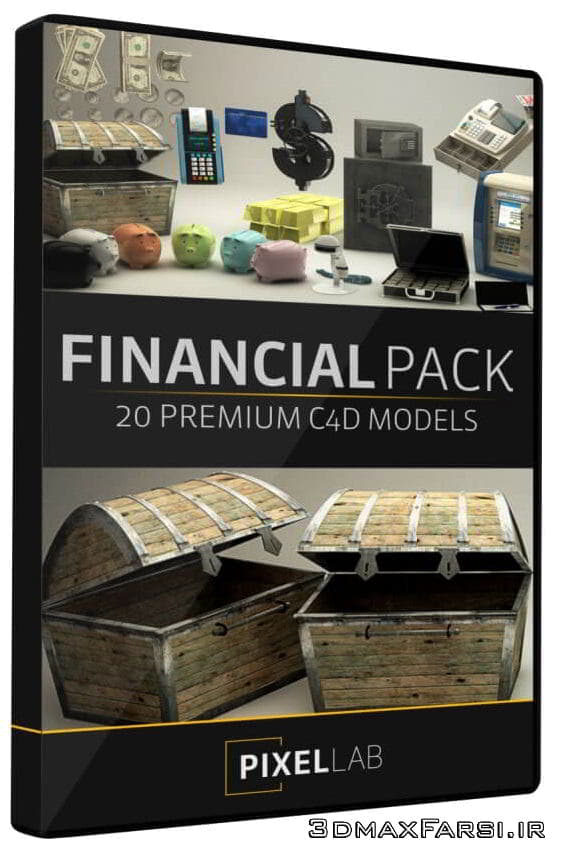 دانلود The Pixel Lab – Financial Pack for Cinema4D