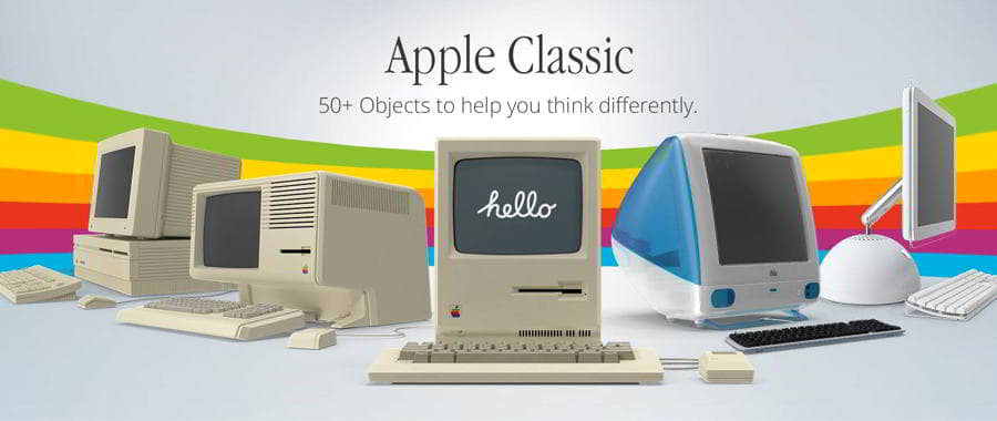 عکس گرافیکی کامپوتر قدیمی اپل PixelSquid – Classic Apple Collection