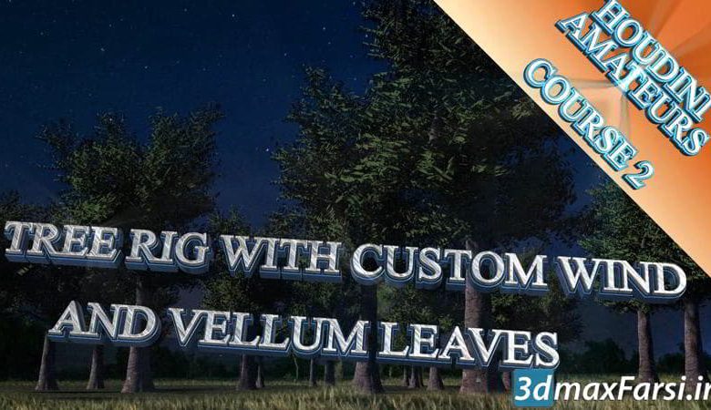دانلود آموزش CGCircuit – Houdini Tree Rig With Vellum Leaves