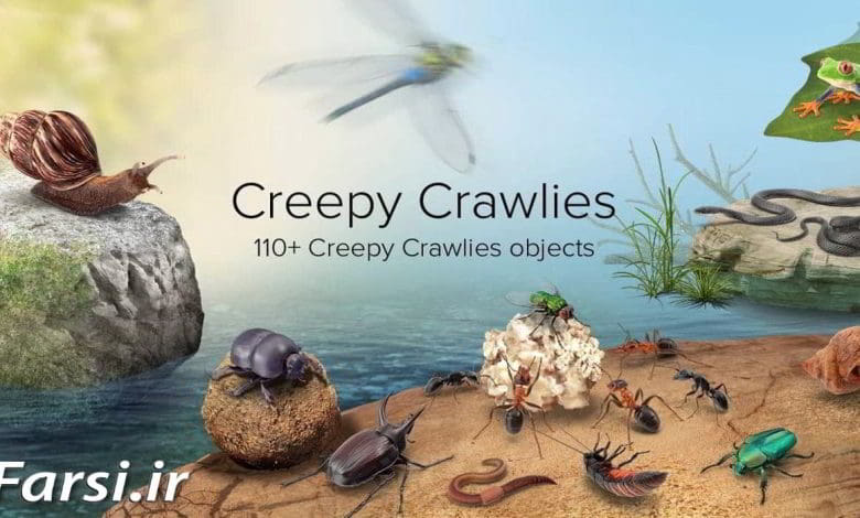 دانلود PixelSquid – Creepy Crawlies Collection
