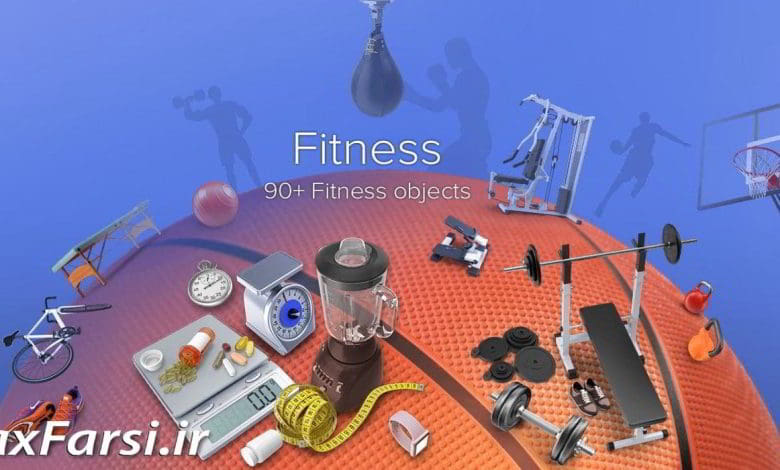 عکس گرافیکی باشگاه ورزشی PixelSquid Fitness Collection