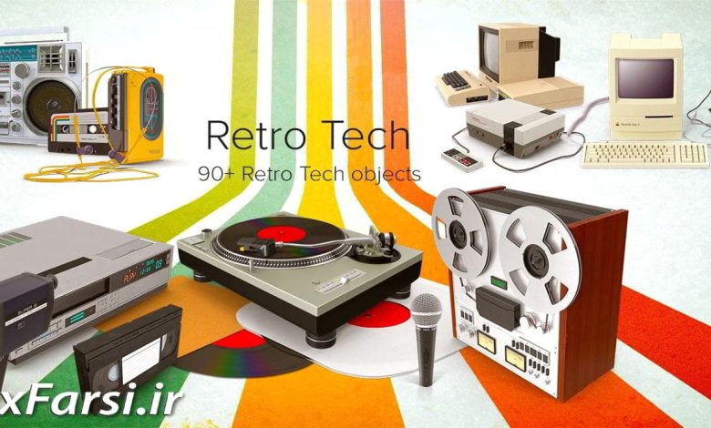 دانلود PixelSquid – Retro Tech Collection