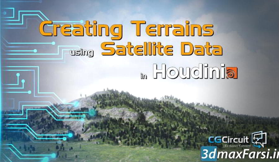 دانلود آموزش CGCircuit – Terrains using Satellite Data in Houdini