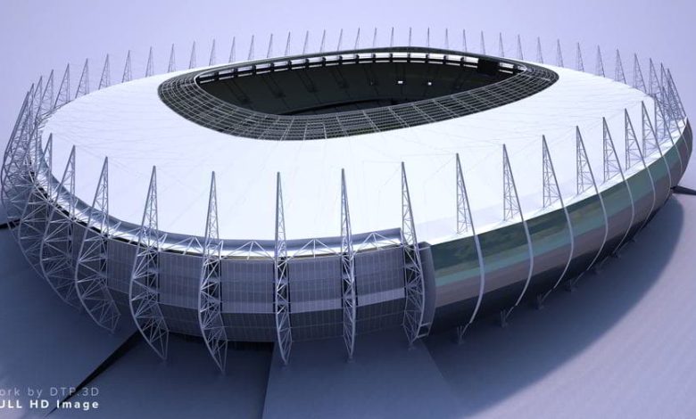 مدل سه بعدی استادیوم 3D-Models: TurboSquid – Soccer Stadium