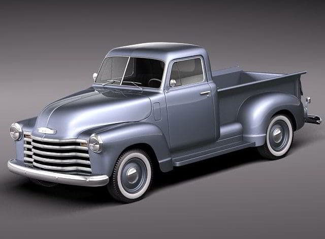 مدل سه بعدی ماشین شولت TurboSquid – Chevrolet Pickup 1950