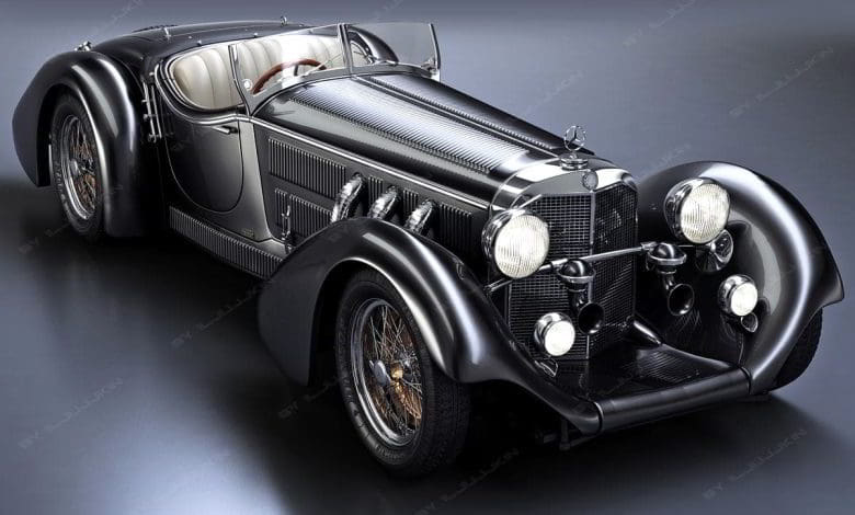 دانلود رایگان مدل سه بعدی ماشین TurboSquid – Mercedes-Benz SS Roadster