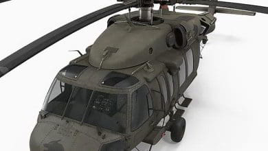 مدل سه بعدی هلیکوپتر TurboSquid – Sikorsky UH-60 Black Hawk US Military Utility Helicopter