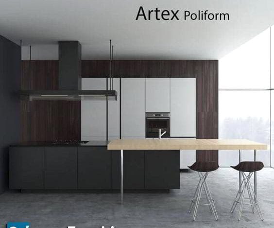 دانلود رایگان ست آشپزخانه مدرن Kitchen set by Poliform Artex Varenna