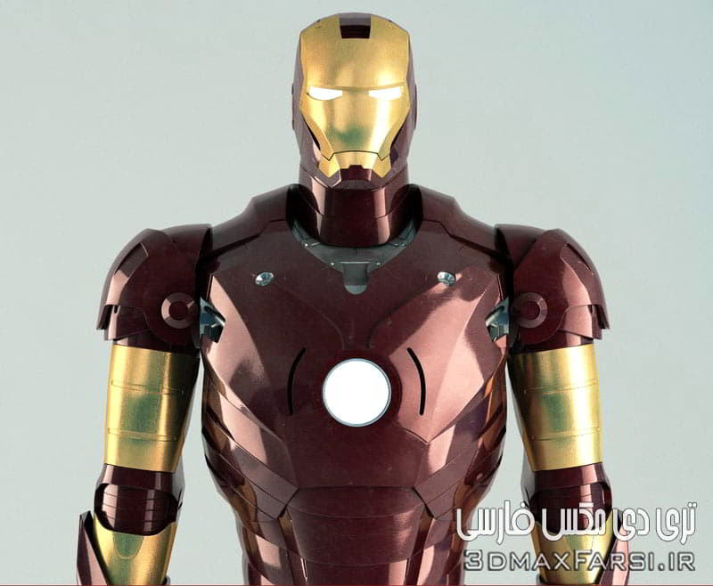 کاراکتر انسان "مرد آهنین" تری دی مکس TurboSquid Iron Man Rigged