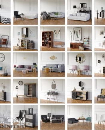 خرید لایبرری 9,000 مدل سه بعدی تری دی مکس + ویری