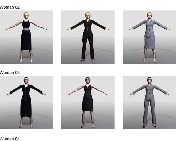 دانلود رایگان کاراکتر انسان سه بعدی DOSCH 3D – Animated Humans for Cinema 4D