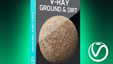 دانلود رایگان تکسچر زمین کثیف V-Ray Ground and Dirt Texture Pack for Cinema 4D