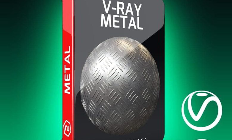 دانلود رایگان تکسچر فلز V-Ray Metal Texture Pack for Cinema 4D