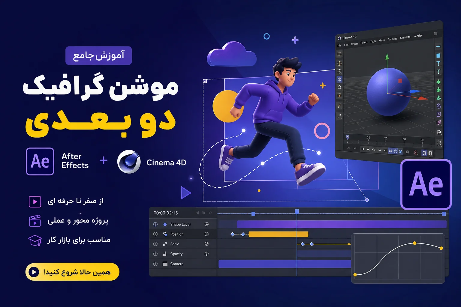 آموزش موشن گرافیک پروژه محور