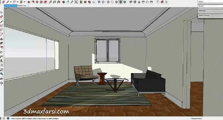 طراحی و رندر داخلی اسکچاپ