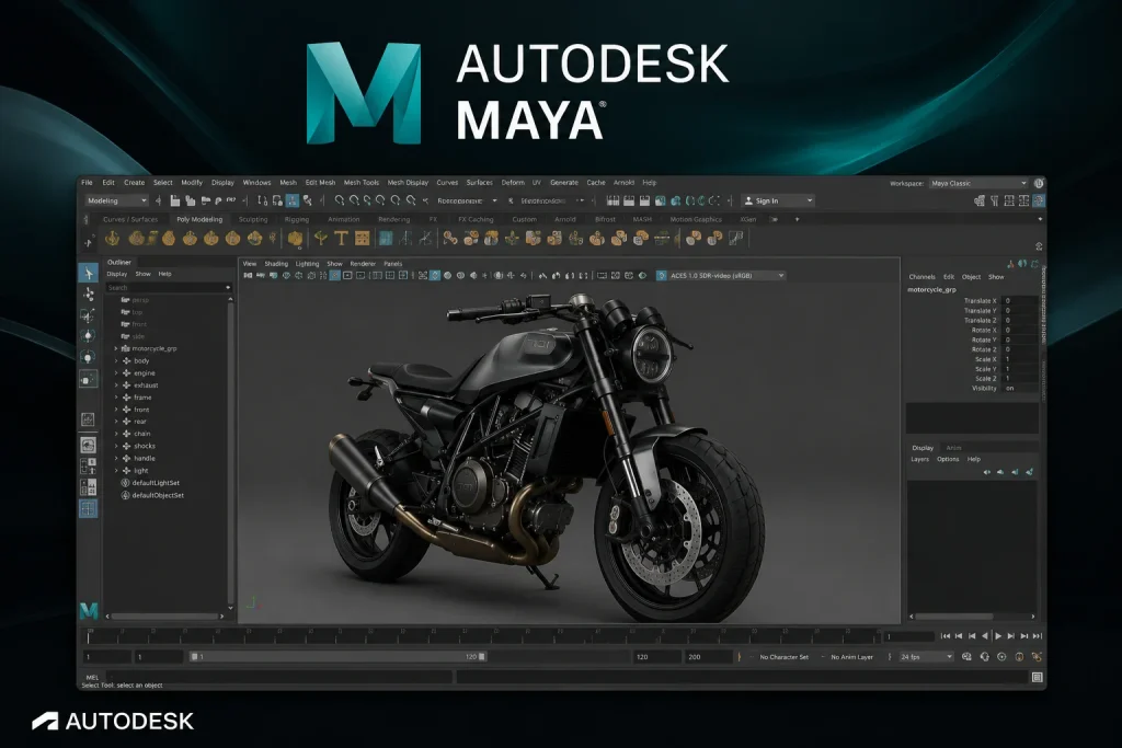 آموزش رایگان مایا Maya