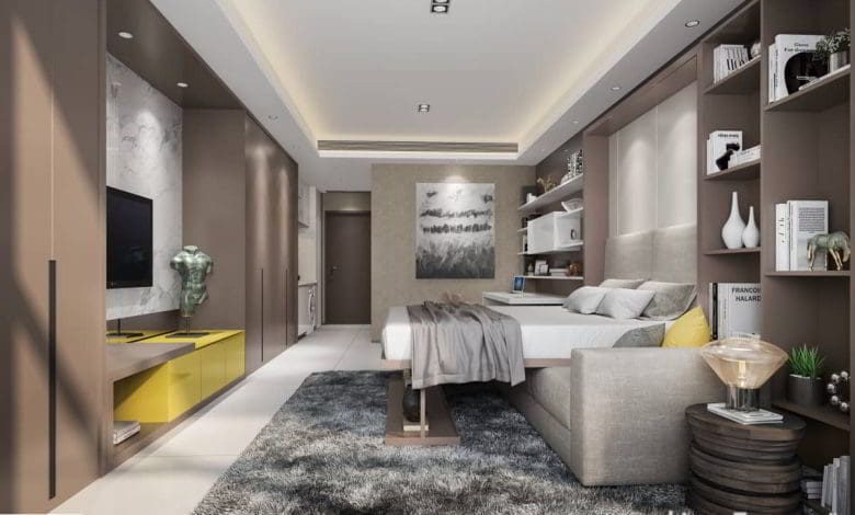 صحنه سه بعدی آپارتمان 104 (تری دی مکس+ ویری)