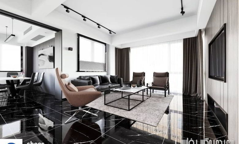 صحنه سه بعدی آپارتمان 170 (تری دی مکس+ کرونا)