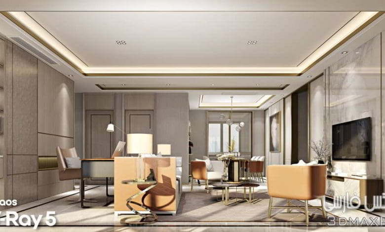 صحنه سه بعدی آپارتمان 178 (تری دی مکس+ ویری)