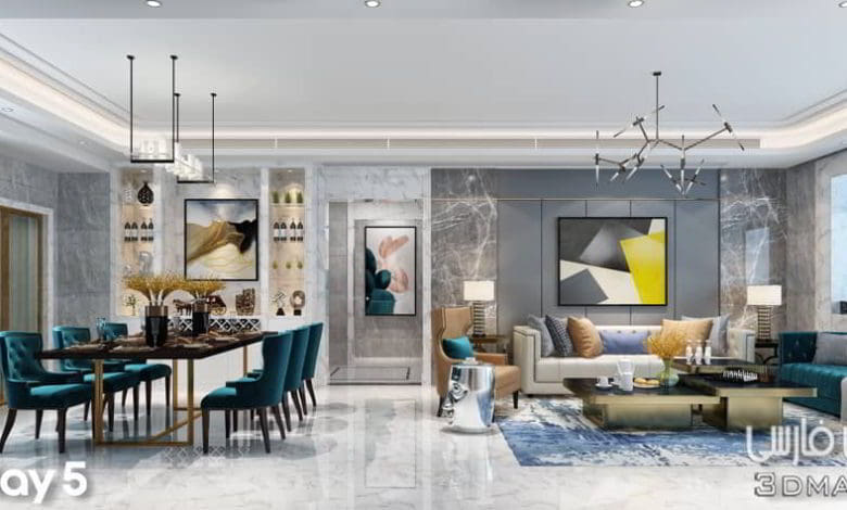 صحنه سه بعدی آپارتمان 63 (تری دی مکس+ ویری)