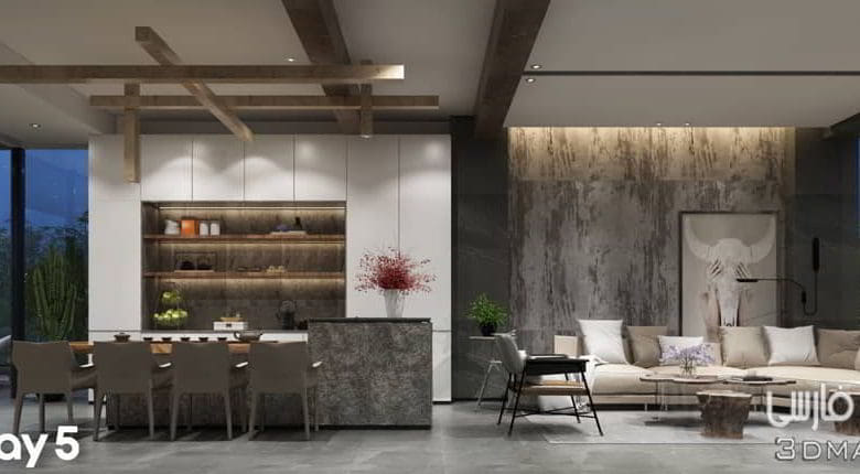 صحنه سه بعدی آپارتمان 81 (تری دی مکس+ ویری)