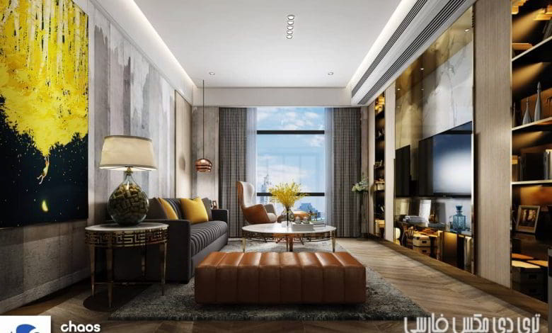 صحنه سه بعدی آپارتمان 94 (تری دی مکس+ ویری)