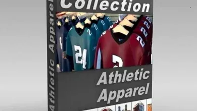 مدل سه بعدی فروشگاه لباس DigitalXModels – Volume 33 – Athletic Apparel