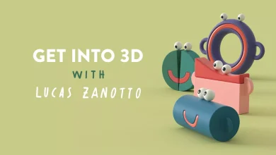 دانلود آموزش Motion Design School – Get into 3D with Lucas Zanotto