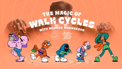 دانلود آموزش Motion Design School – The Magic of Walk Cycles