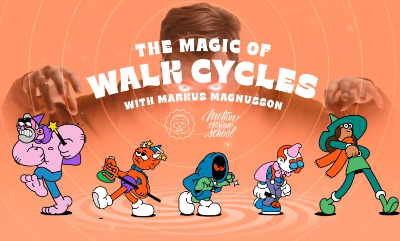دانلود آموزش Motion Design School – The Magic of Walk Cycles
