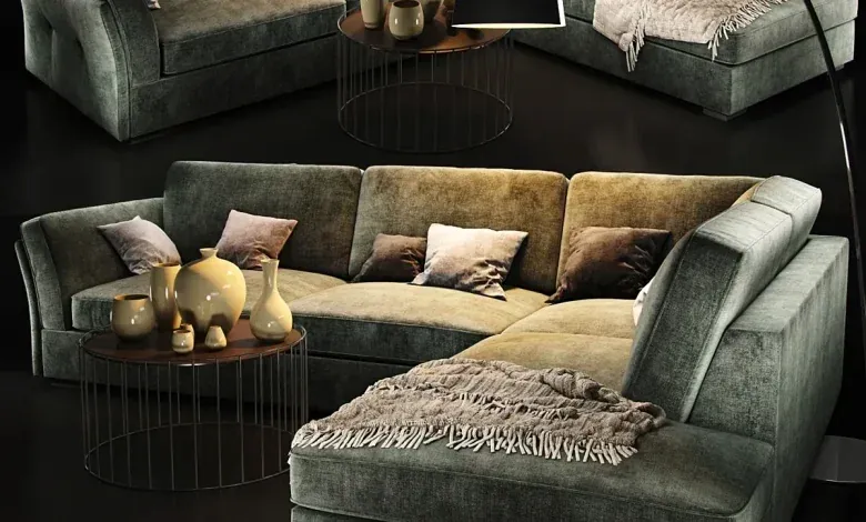 دانلود مدل سه بعدی مبل Sofa natuzzi Lilium