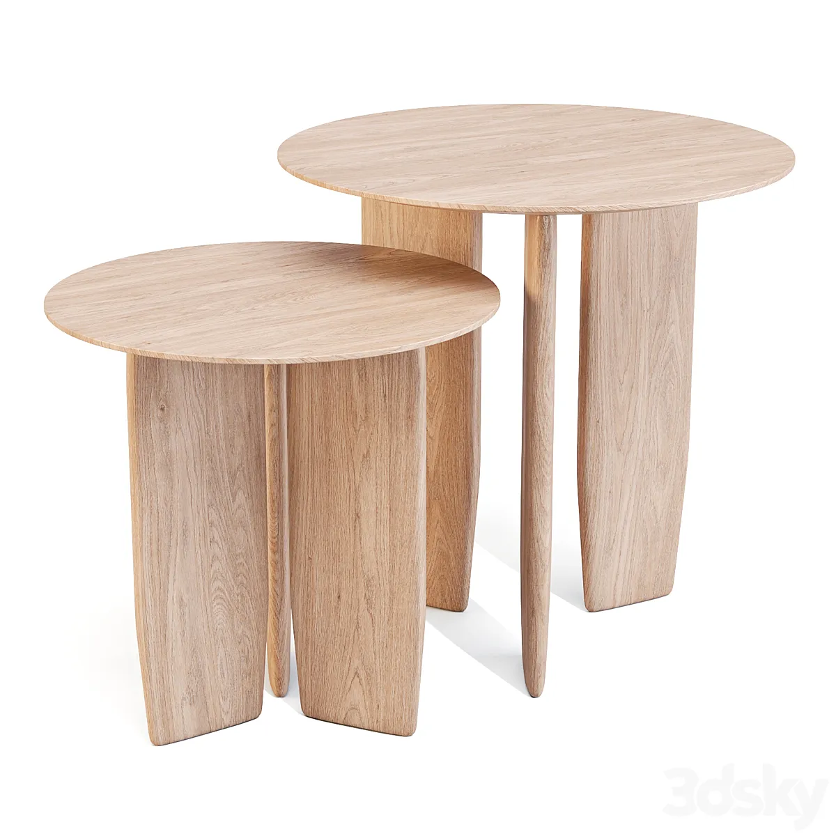 مدل سه بعدی میز و صندلی چوبی ساده Andreu World Table Collection