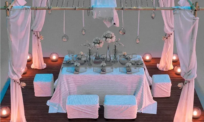 مدل سه بعدی سایبان ساحل تری دی مکس + ویری Beach canopy