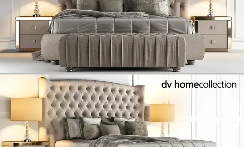 مدل سه بعدی تخت خواب Bed Vogue DVhomecollection
