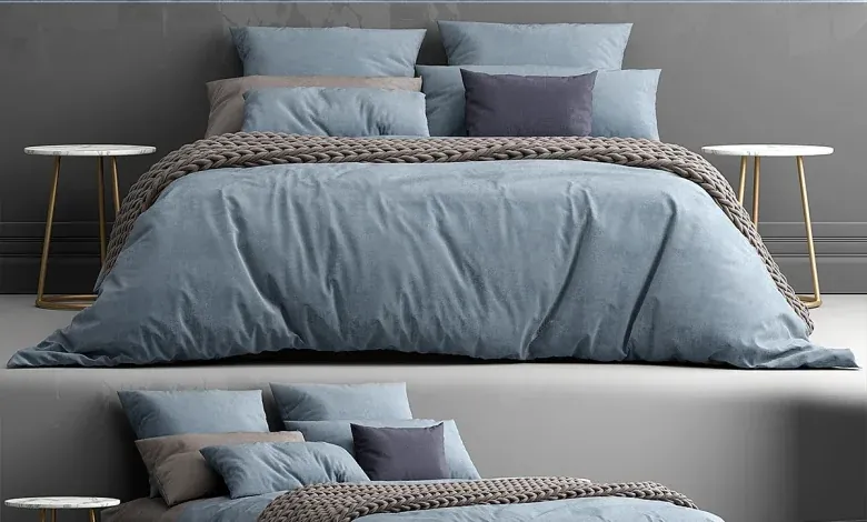 مدل سه بعدی تخت خواب تری دی مکس + ویری Bed from bedding adairs australia