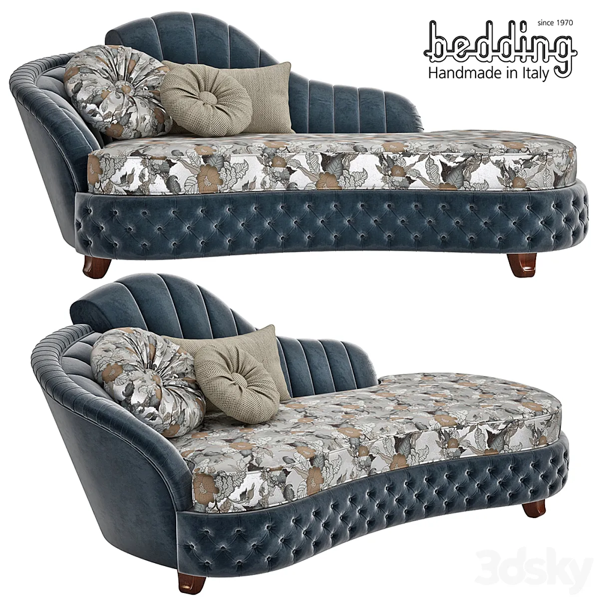 دانلود مدل سه بعدی تخت خواب نیمکت Couch Bedding Sipario