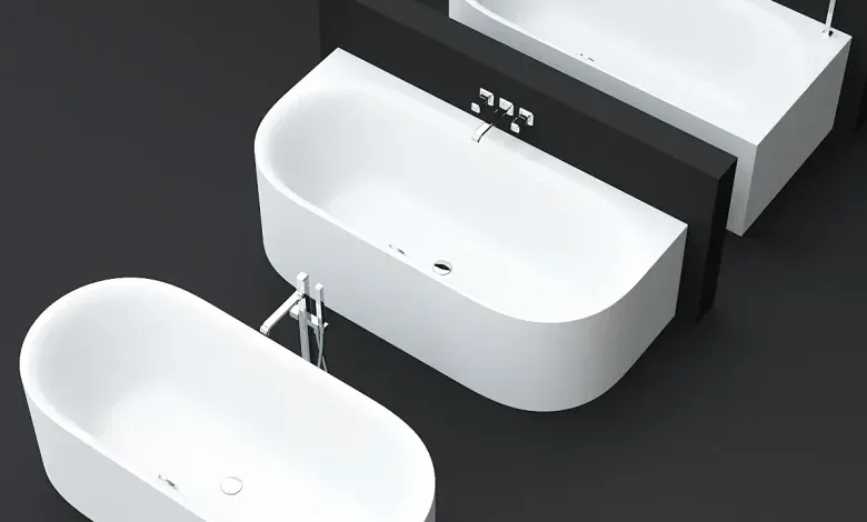 مدل سه بعدی وان حمام تری دی مکس + ویری BetteLux Oval baths by Bette