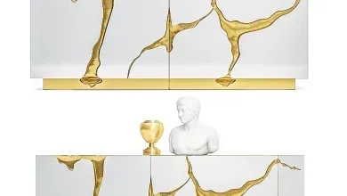 مدل سه بعدی بوفه تری دی مکس + ویری Boca Do Lobo Lapiaz Sideboard